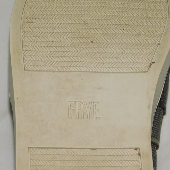 Frye Slip-On Shoes In Pewter Size 7.5M Leather Sneakers - Picture 10 of 10